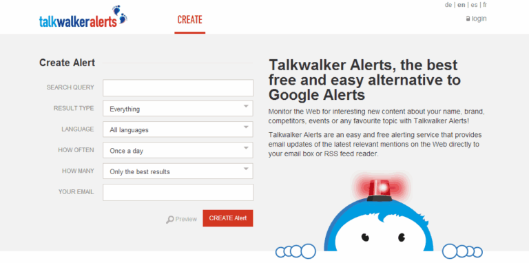Use TalkWalker alerts to keep up online