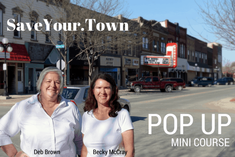 The first step to save a town