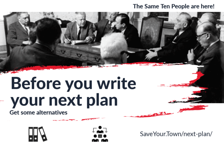 Community engagement planning: old way vs. Idea Friendly way