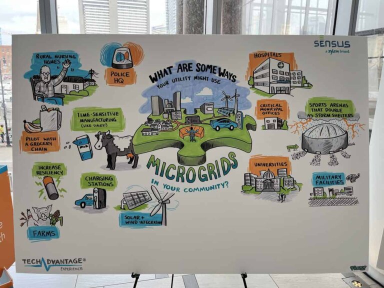 Trade show booth design trend: hand drawn visuals