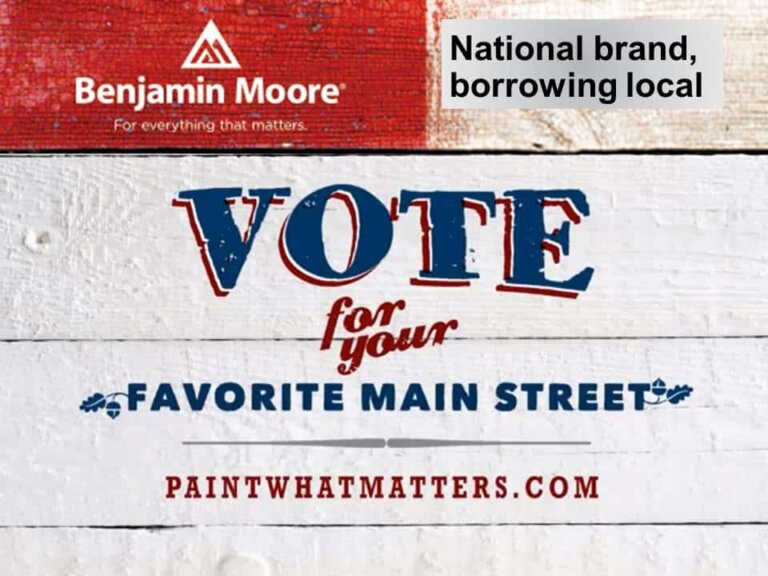 How to identify your national brand with local ties