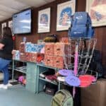 pick up your disc golf equipment at the barbershop in Gowrie Iowa